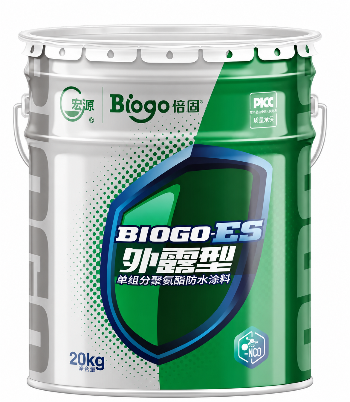BIOGO-ES UV-Resistant PU Waterproof Coating for Exposed Roofs